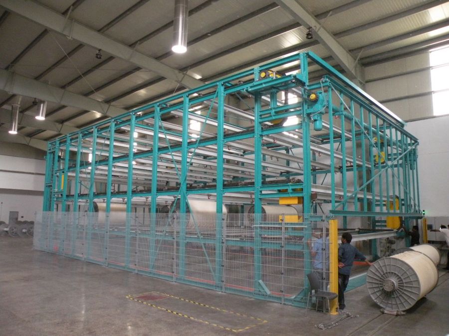 Model 810: Warp beam storage rack | Kohl Textilmaschinen