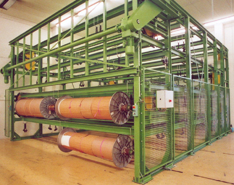 Model 810: Warp beam storage rack | Kohl Textilmaschinen